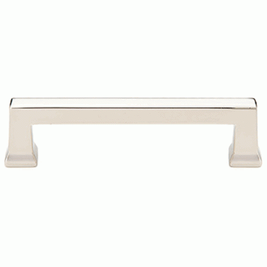 6 5/8 Inch (6 Inch c-c) Solid Brass Alexander Pull (Polished Nickel Finish) EMTEK