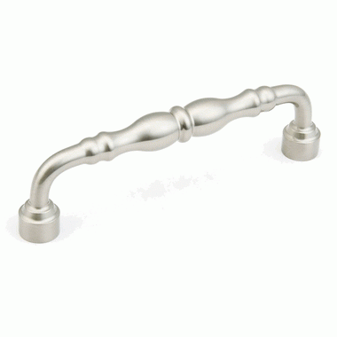 6 5/8 Inch (6 Inch c-c) Colonial Pull (Brushed Nickel Finish) SCHAUB