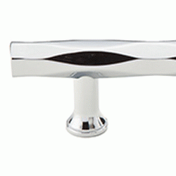 6 Inch (4 Inch c-c) Solid Brass Tribeca Pull (Polished Chrome Finish) EMTEK