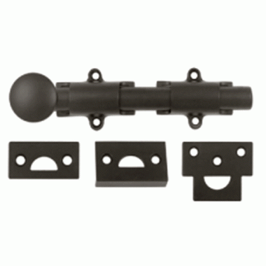 6 Inch Deltana Heavy Duty Surface Bolt (Oil Rubbed Bronze Finish) DELTANA