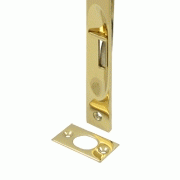 6 Inch Heavy Duty Square Flush Bolt (Polished Brass Finish) DELTANA