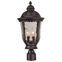 Frances 3 Light Outdoor Post Mount in Oiled Bronze Outdoor CRAFTMADE