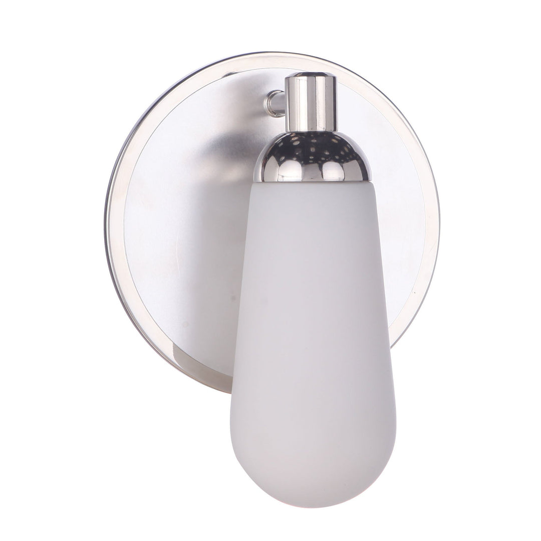 Riggs 1 Light Wall Sconce in Brushed Polished Nickel/Polished Nickel CRAFTMADE