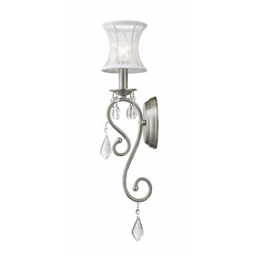 1 Light Brushed Nickel Wall Sconce Livex