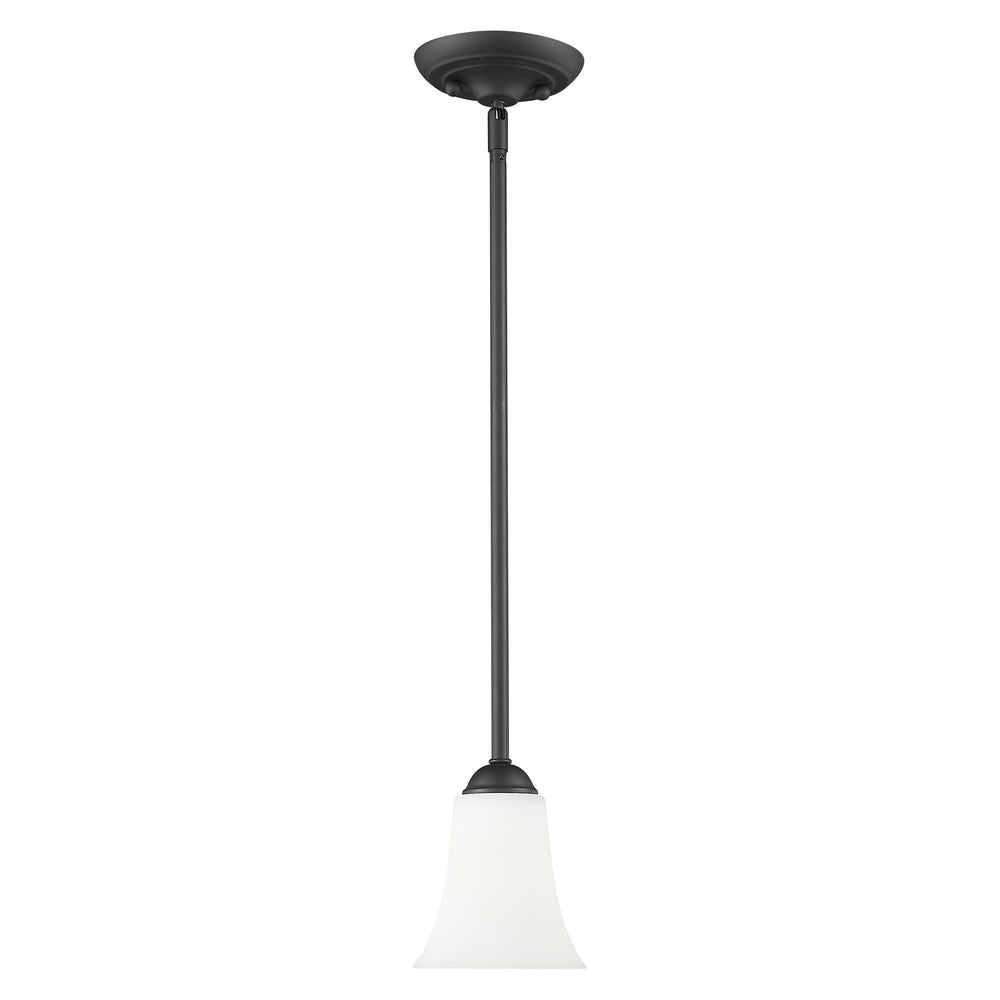 1 Light Black Single Pendant Livex