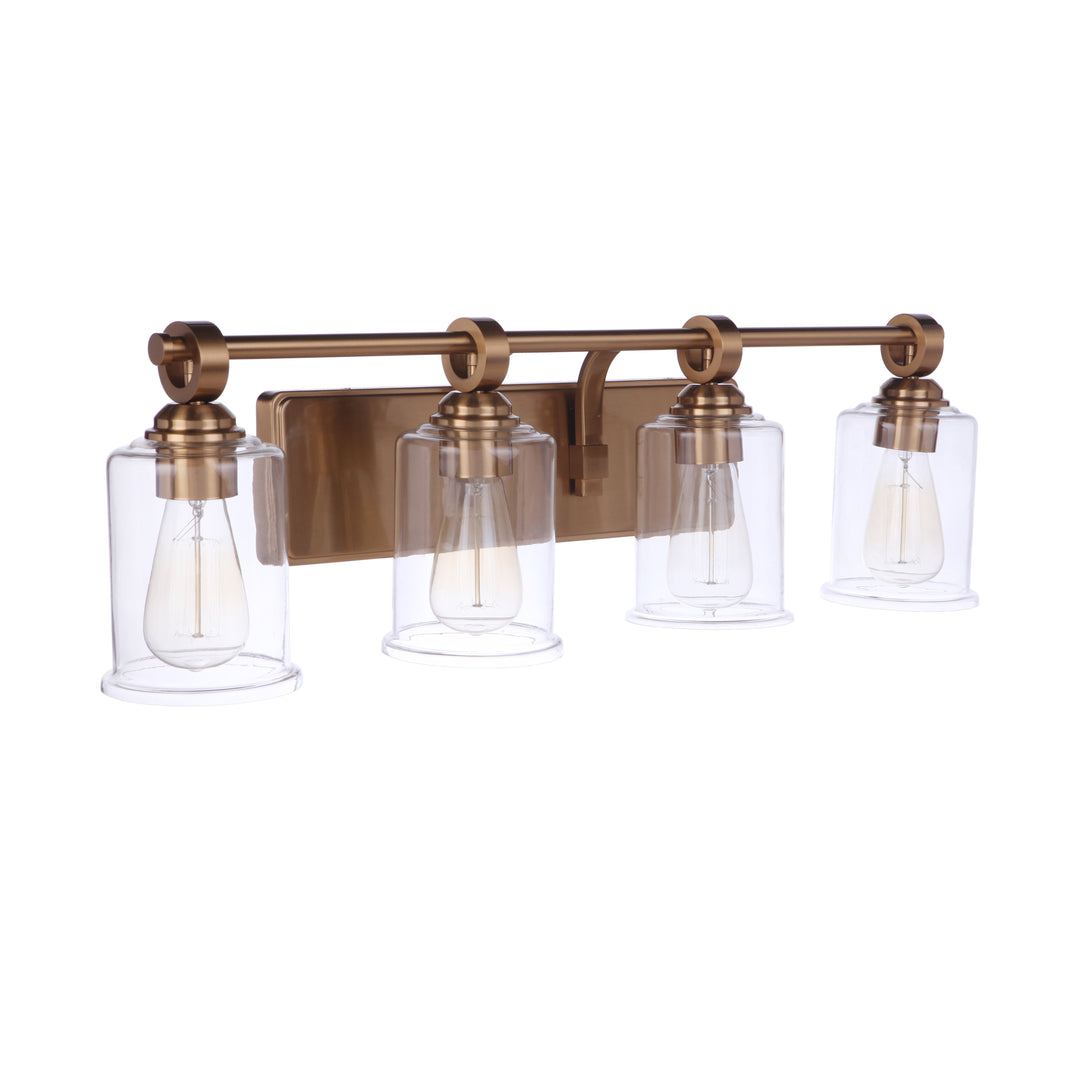 Romero 4 Light Vanity in Satin Brass CRAFTMADE