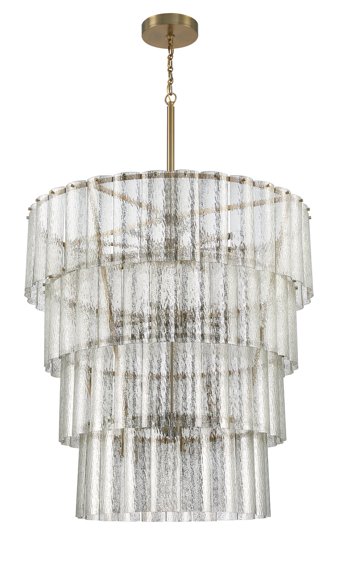 Museo 28 Light Chandelier in Satin Brass CRAFTMADE