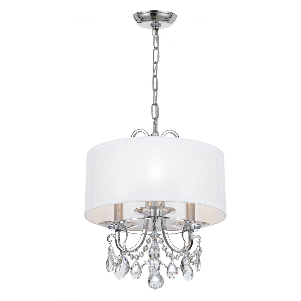 Crystorama Crystorama Othello 3 Light Spectra Crystal Polished Chrome Mini Chandelier