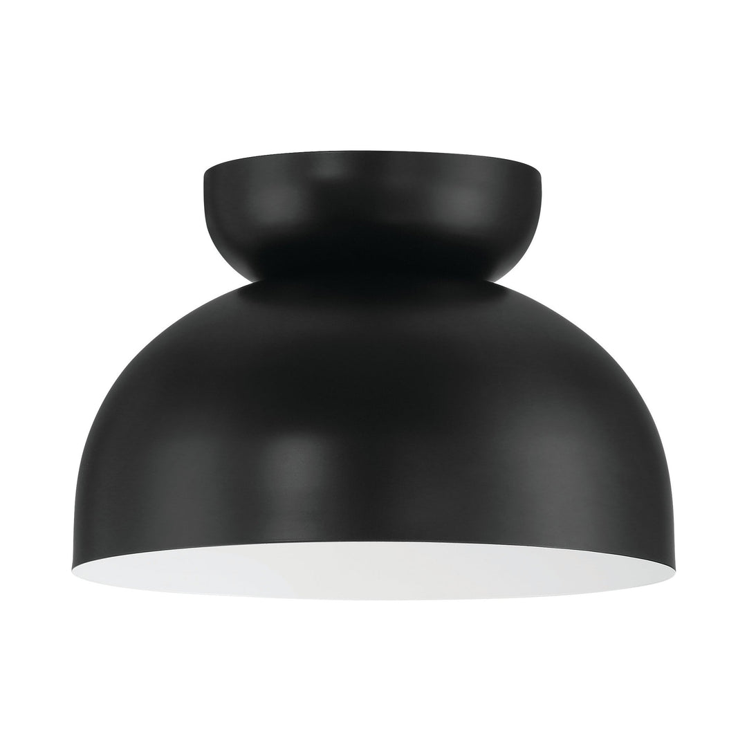 Ventura Dome 1 Light Flushmount in Flat Black CRAFTMADE