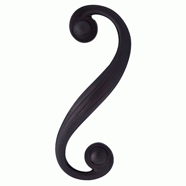 7 1/2 Inch Solid Brass Swirl Pull (Oil Rubbed Bronze Finish) Copper Mountain Hardware