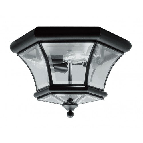 3 Light Black Ceiling Mount Livex