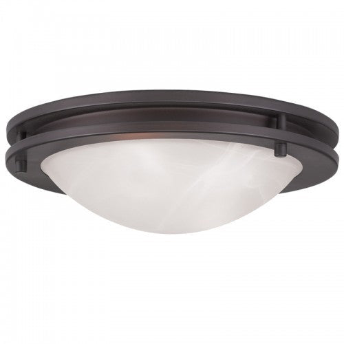 2 Light Bronze Ceiling Mount Livex