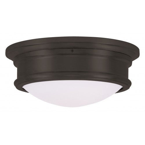 2 Light Bronze Ceiling Mount Livex