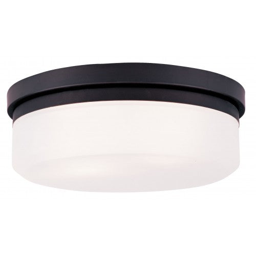 2 Light Bronze Ceiling Mount Livex