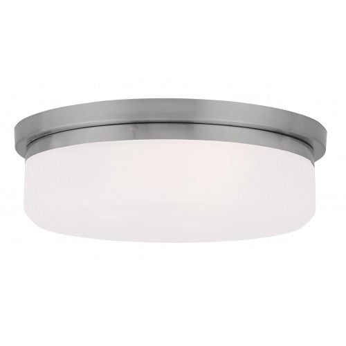 2 Light Brushed Nickel Ceiling Mount or Wall Mount Livex