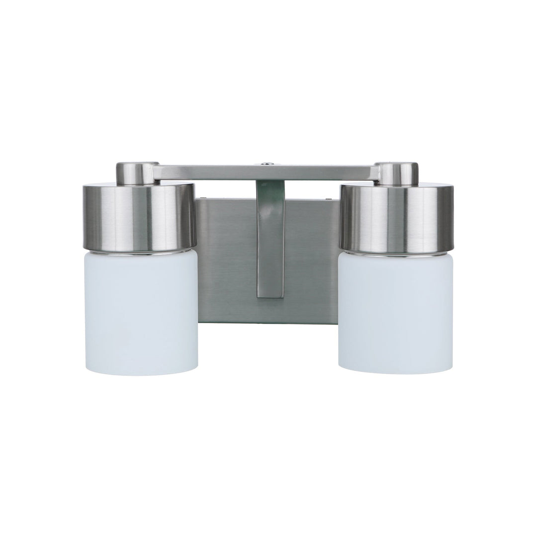 District 2 Light Vanity in Brushed Polished Nickel CRAFTMADE