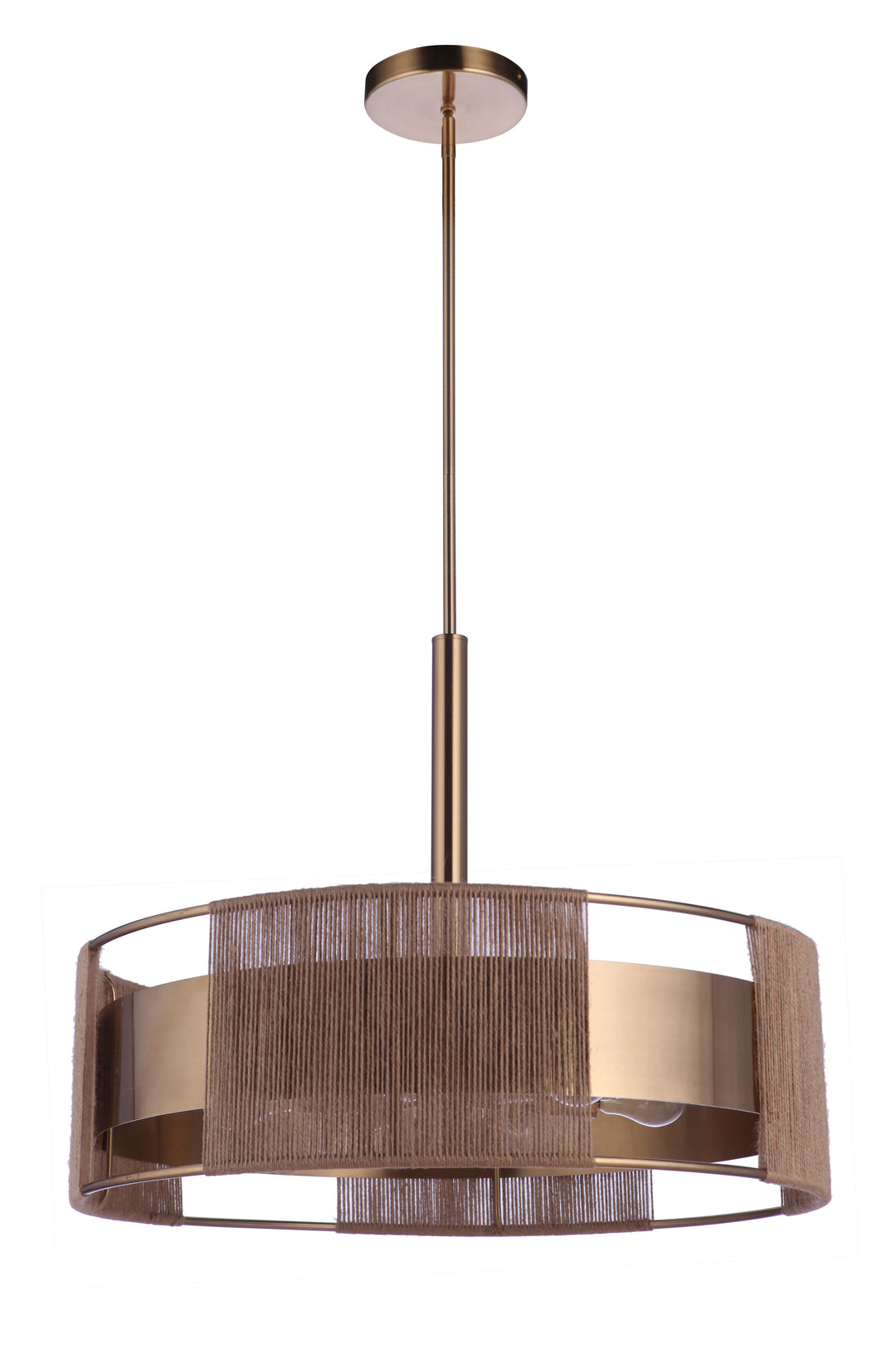 Kensey 6 Light Pendant in Satin Brass CRAFTMADE