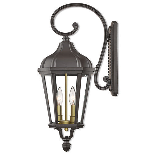 2 Light Bronze Outdoor Wall Lantern Livex