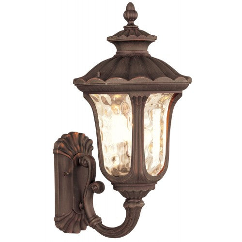 3 Light Imperial Bronze Outdoor Wall Lantern Livex