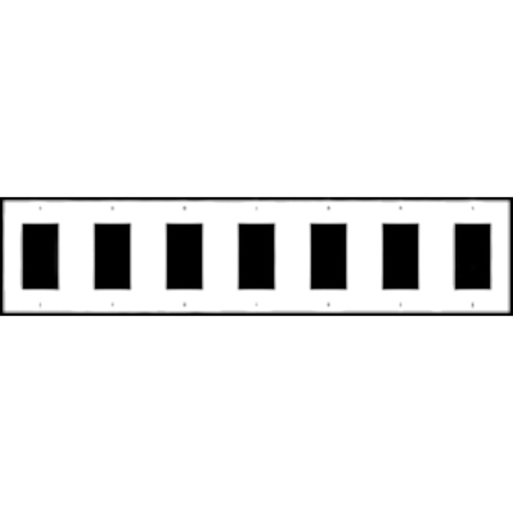 Bamboo Style Wall Plate (Bright Nickel Finish)