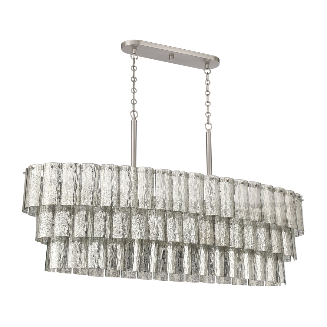 Museo 7 Light Island in Brushed Polished Nickel CRAFTMADE