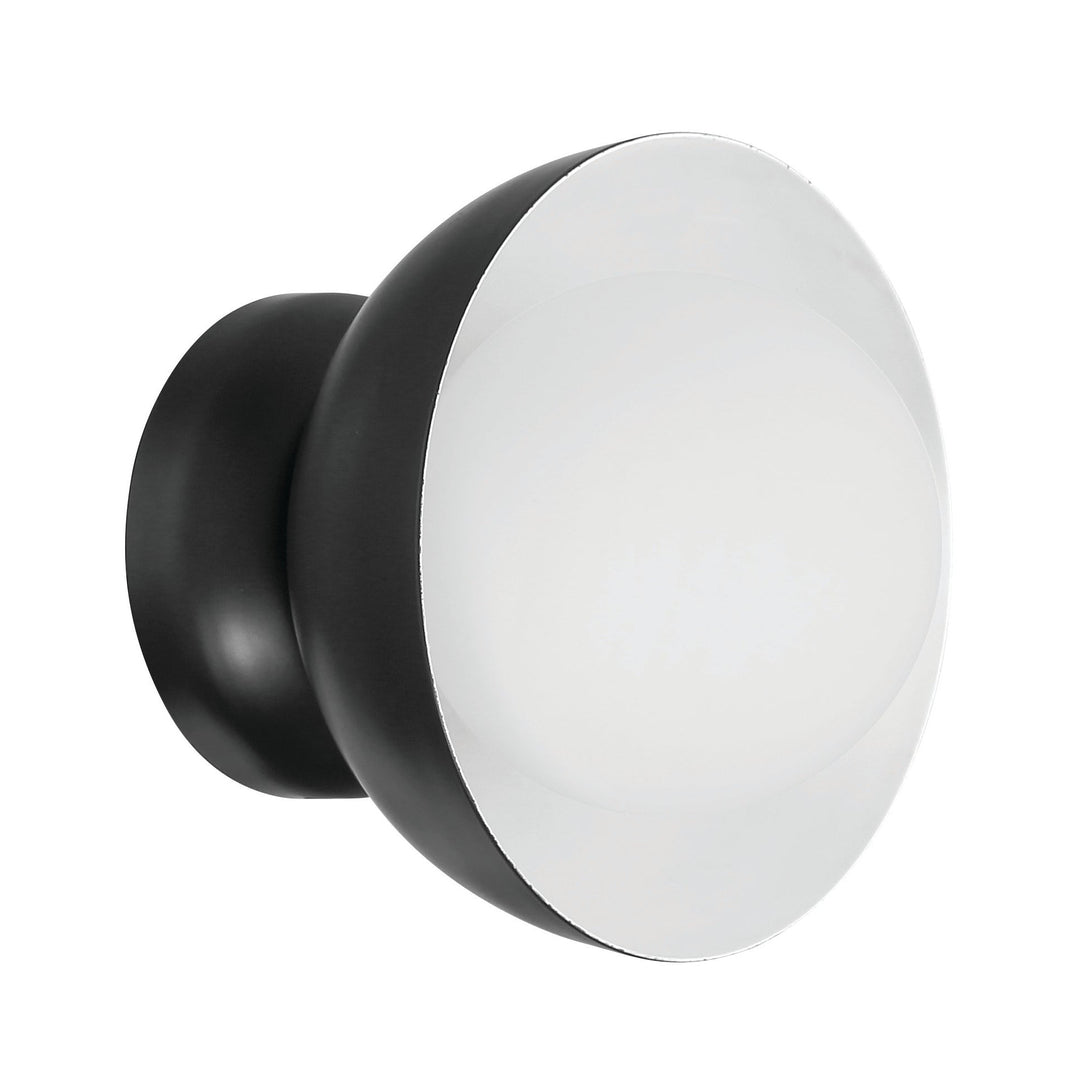 Ventura Dome 1 Light Wall Sconce in Flat Black CRAFTMADE