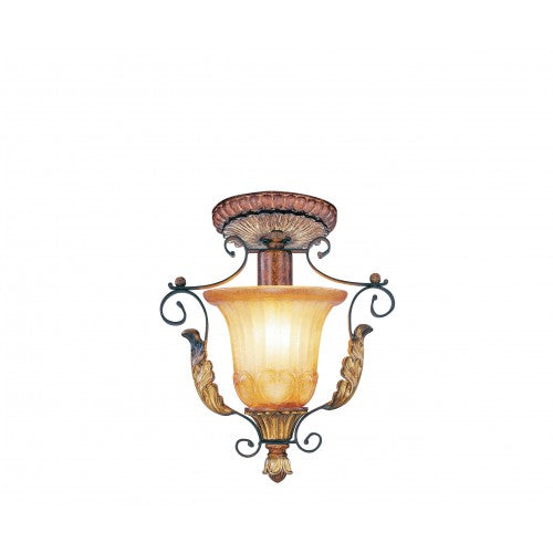 1 Light Verona Bronze Ceiling Mount Livex