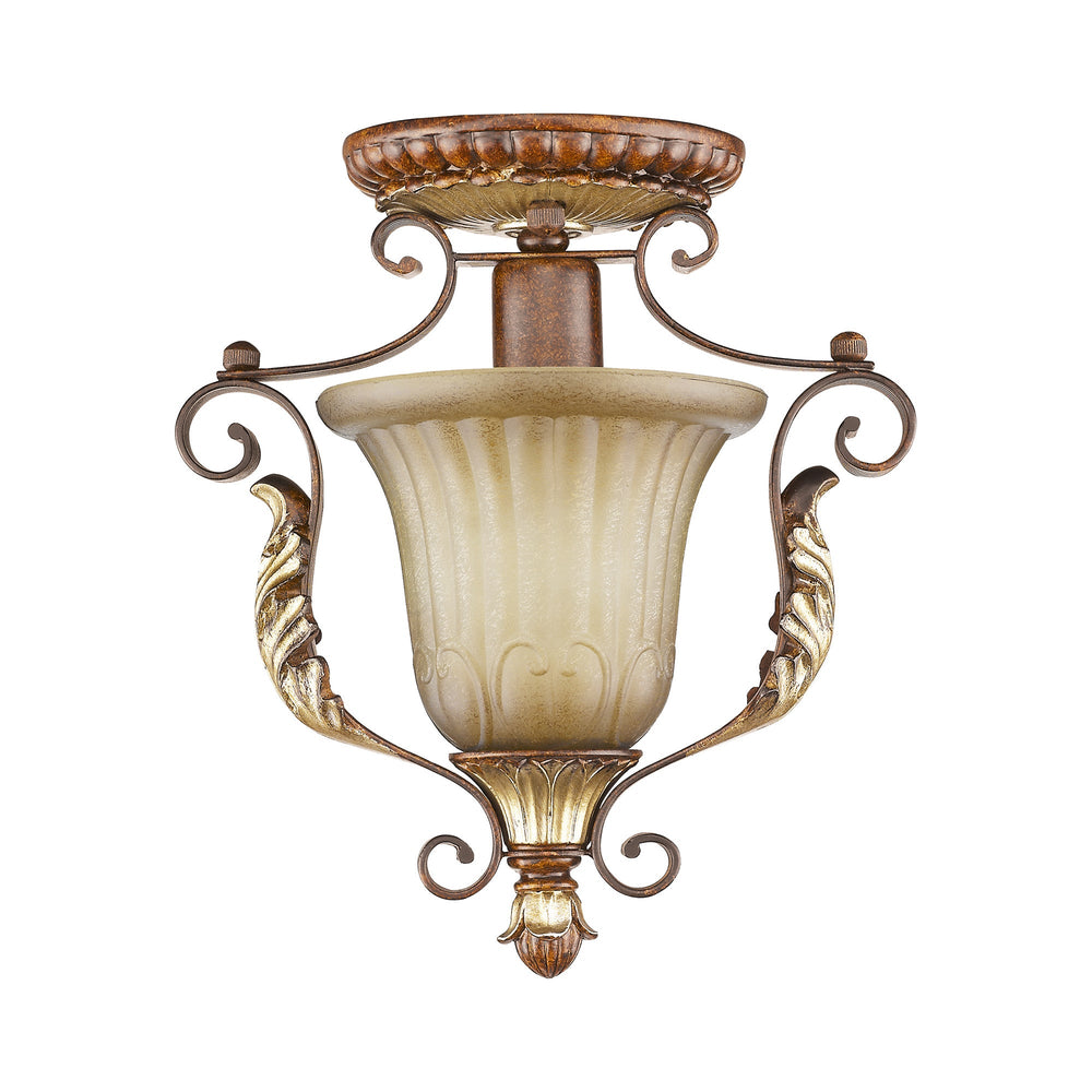 1 Light Verona Bronze Ceiling Mount Livex