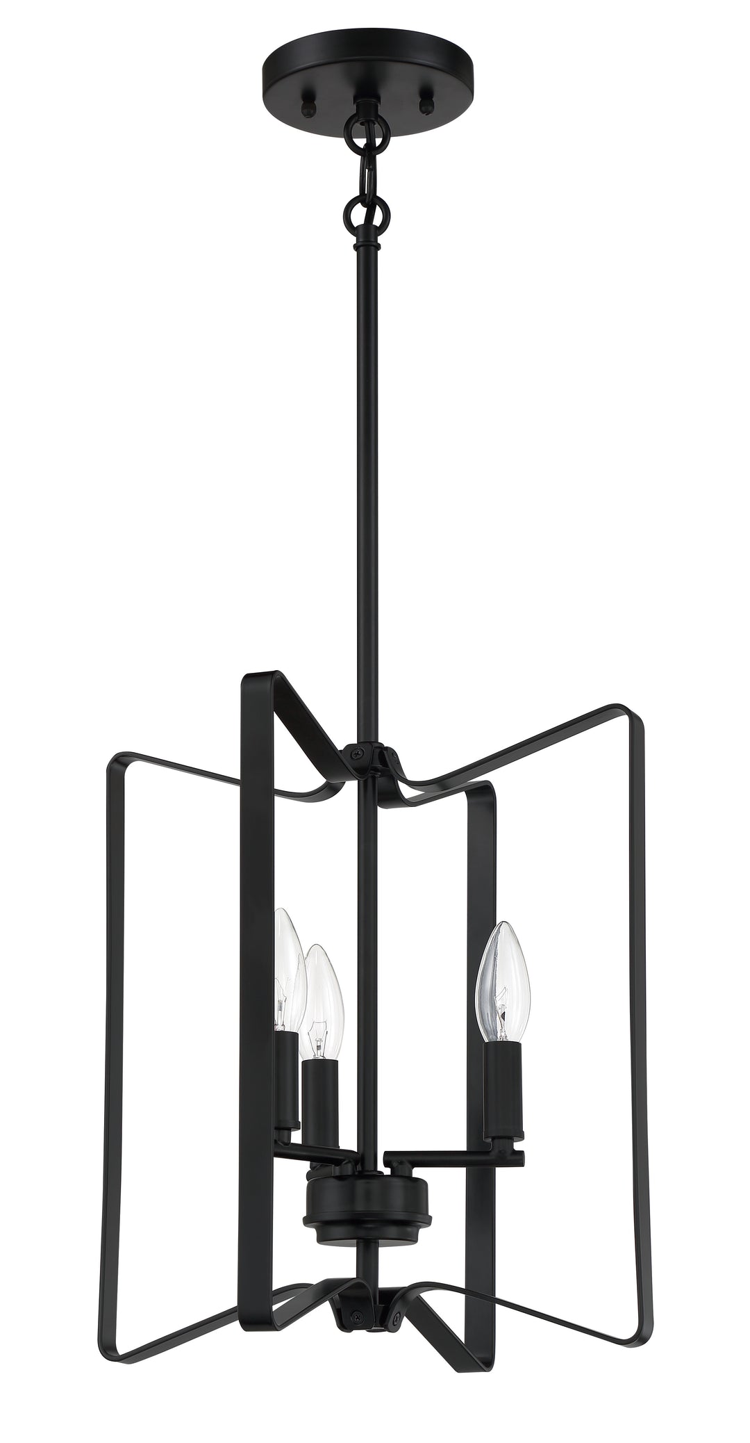 Shayna 3 Light Foyer in Flat Black CRAFTMADE