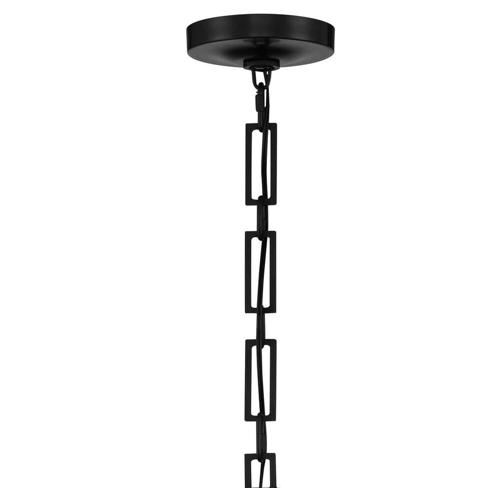 Crystorama Crystorama Brian Patrick Flynn Alston 6 Light Matte Black + White Chandelier