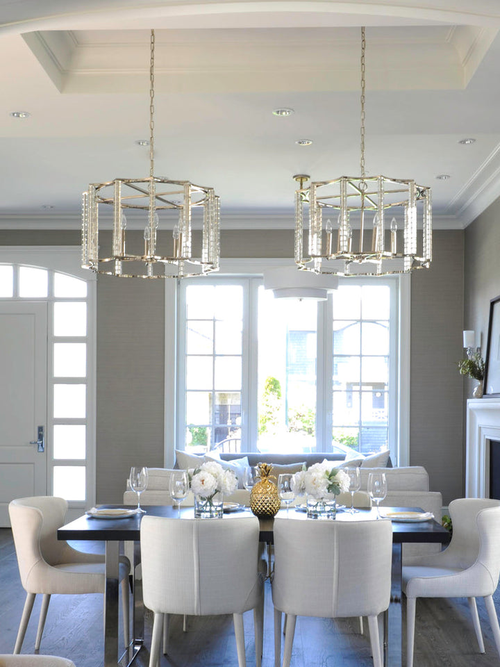 Crystorama Crystorama Carson 6 Light Polished Nickel Chandelier