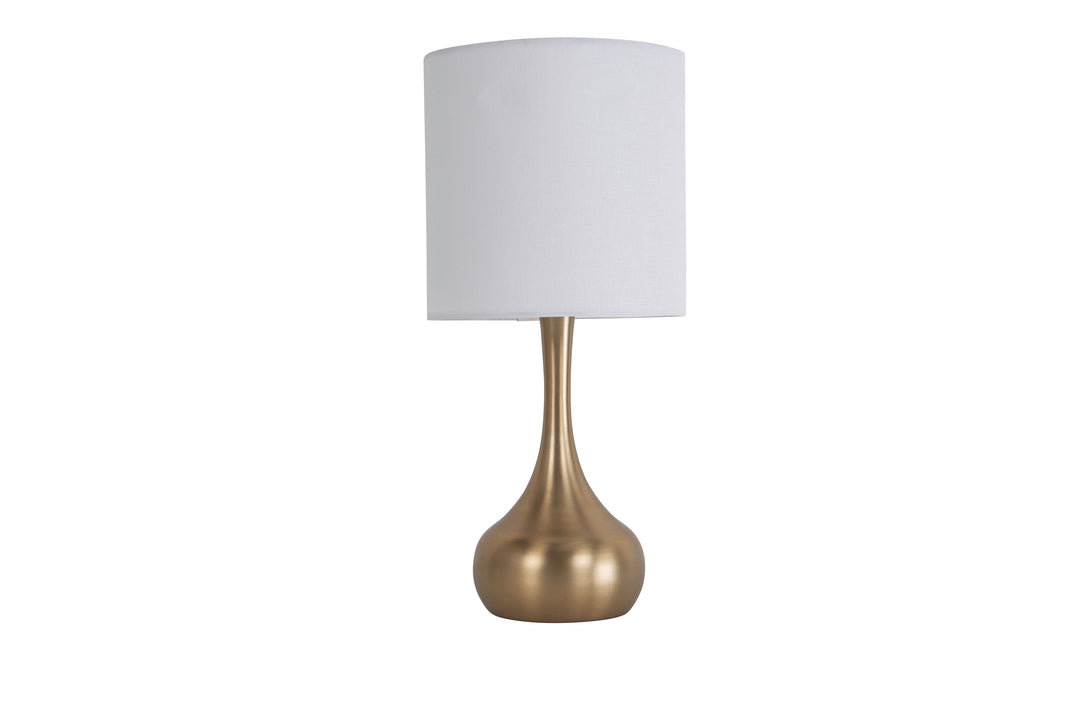 1 Light Metal Base Table Lamp in Satin Brass CRAFTMADE