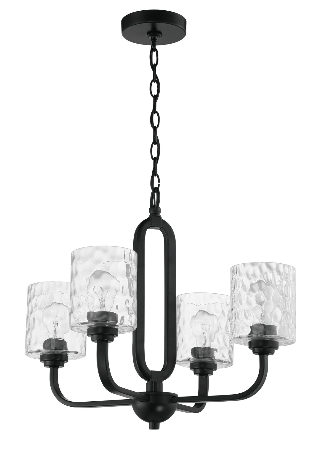 Collins 4 Light Chandelier in Flat Black CRAFTMADE