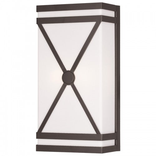 2 Light Bronze Wall Sconce Livex