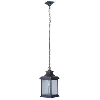 Gentry 1 Light Medium Outdoor Pendant in Midnight CRAFTMADE