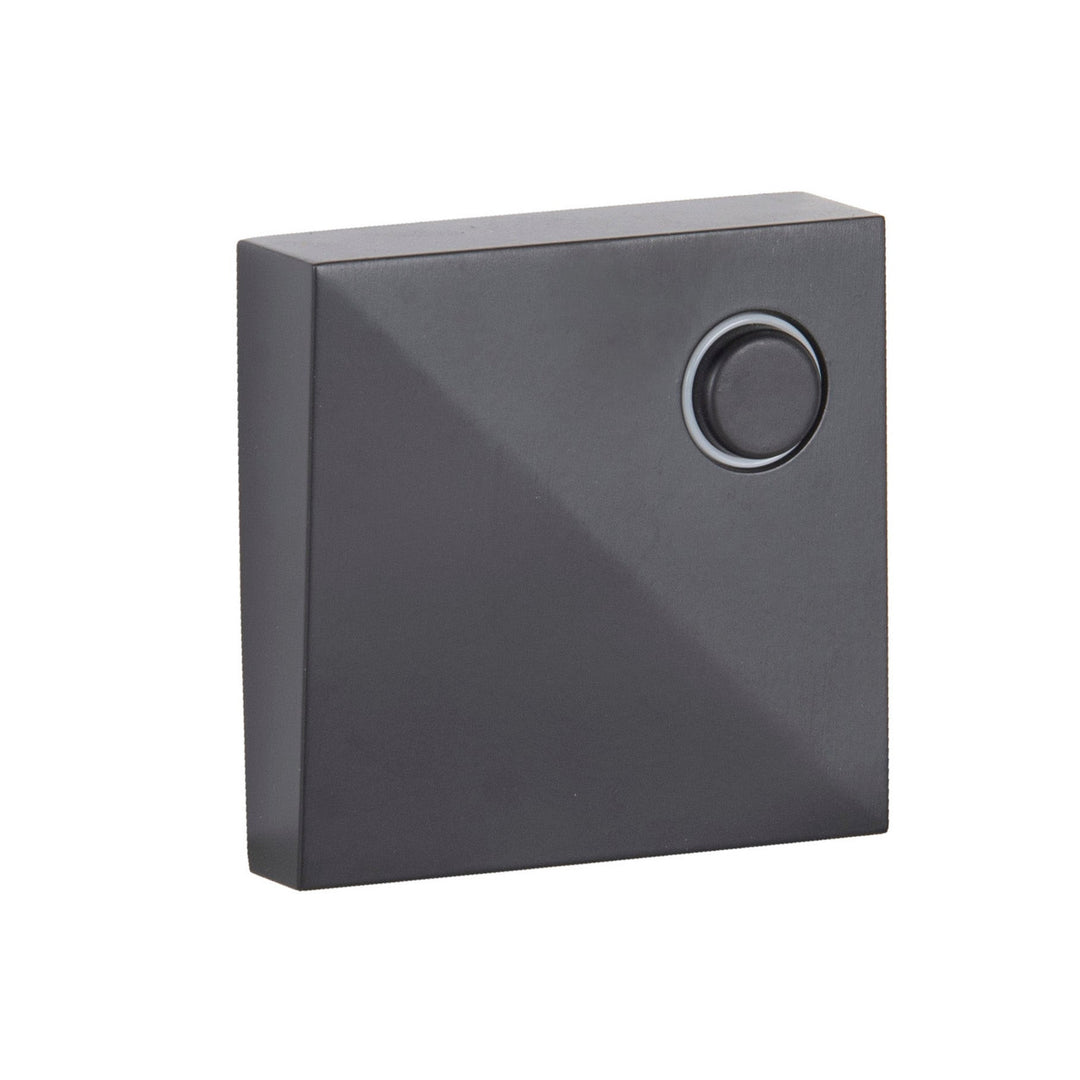 Surface Mount LED Lighted Push Button in Flat Black CRAFTMADE