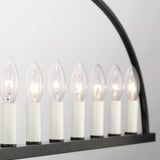 Crystorama Crystorama Abbott 11 Light Black Linear Chandelier