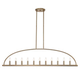 Crystorama Crystorama Abbott 11 Light Vibrant Gold Linear Chandelier