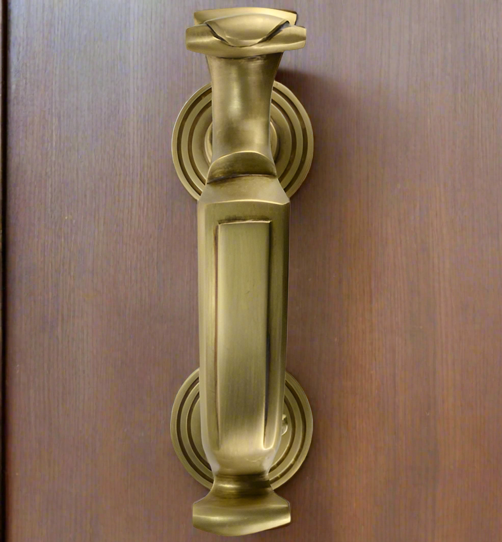 COPPER MOUNTAIN HARDWARE 8 Inch Tall Traditional Doctor's Door Knocker in Several Finishes