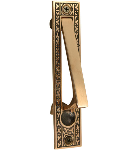 COPPER MOUNTAIN HARDWARE 5 Inch Solid Brass Rice Pattern Edge Pull in Several Finishes