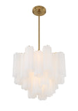 Crystorama Crystorama Addis 4 Light Aged Brass Chandelier
