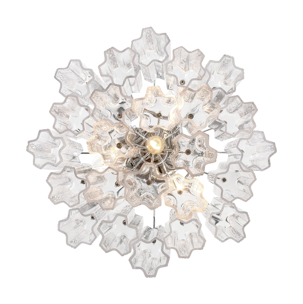 Addis 4 Light Polished Chrome Semi Flush Mount Crystorama