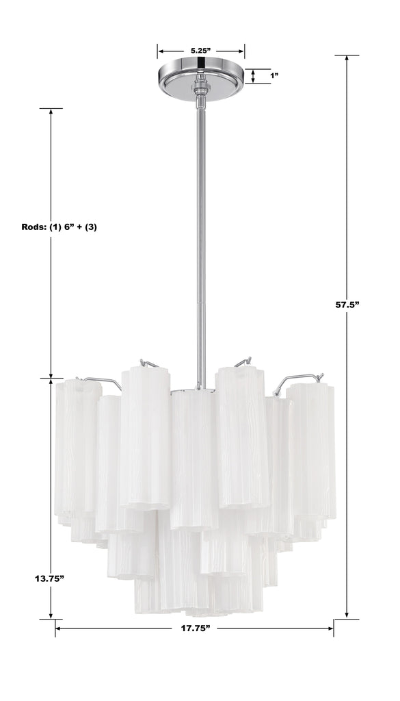 Crystorama Crystorama Addis 4 Light Polished Chrome Chandelier