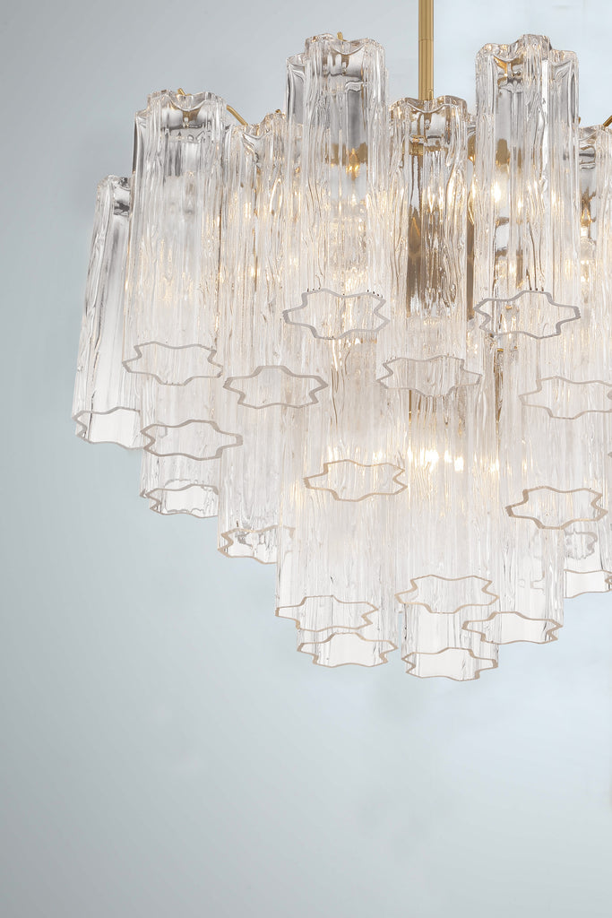 Crystorama Crystorama Addis 6 Light Aged Brass Chandelier