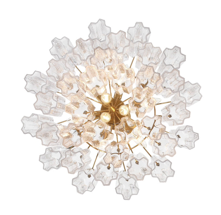 Crystorama Crystorama Addis 9 Light Aged Brass Chandelier