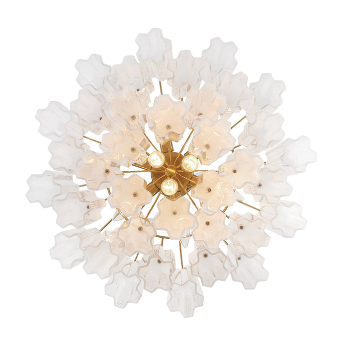 Crystorama Crystorama Addis 9 Light Aged Brass Chandelier