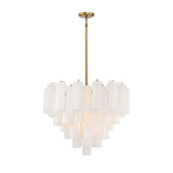 Crystorama Crystorama Addis 12 Light Aged Brass Chandelier