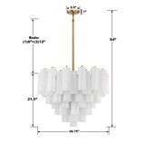 Crystorama Crystorama Addis 12 Light Aged Brass Chandelier