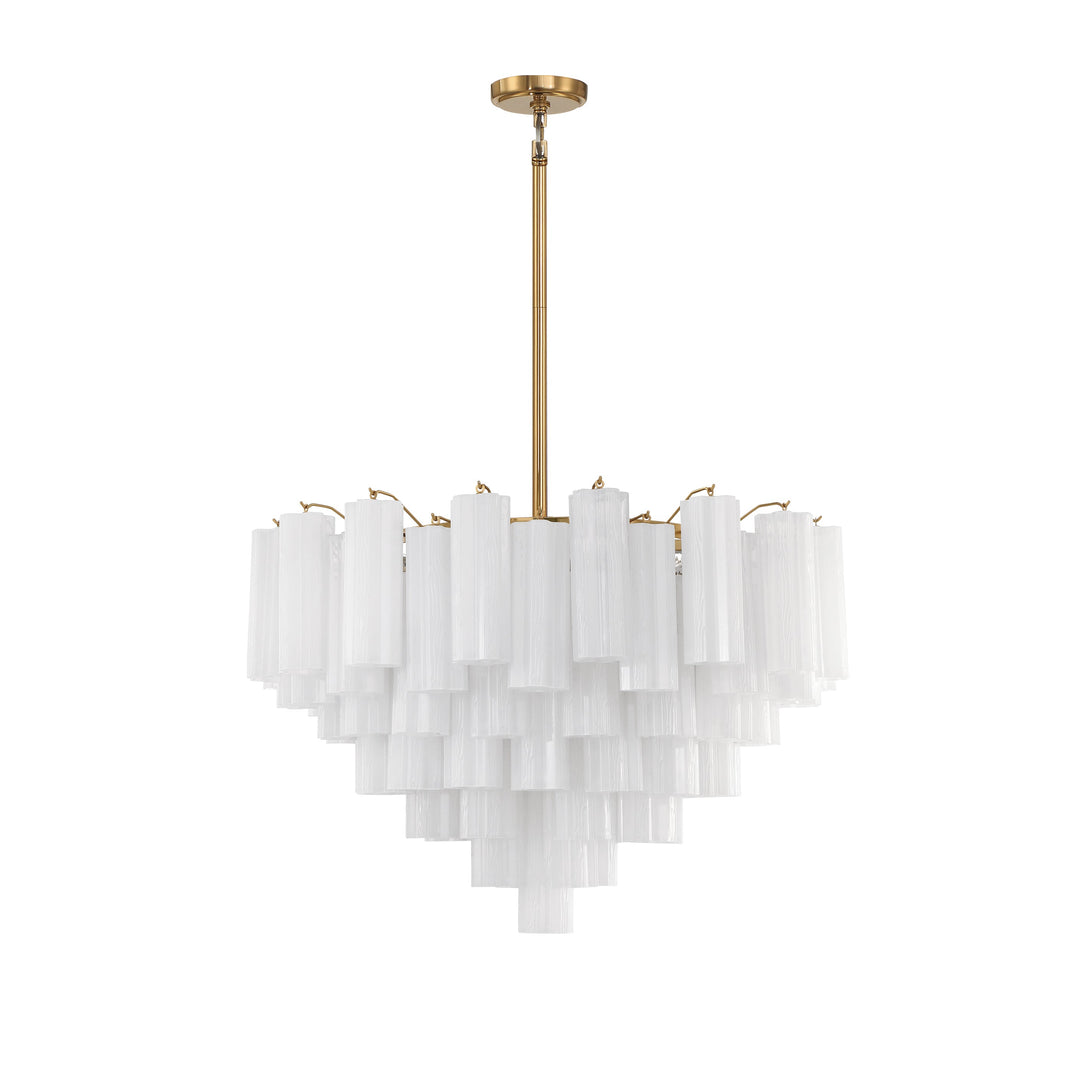 Crystorama Crystorama Addis 16 Light Aged Brass Chandelier