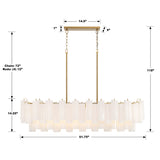 Crystorama Crystorama Addis 14 Light Aged Brass Chandelier